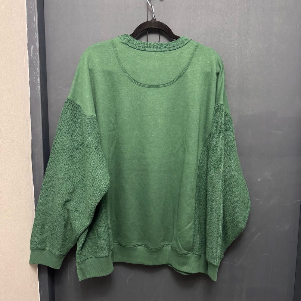 Aerie Forest Green Crewneck Sweater NWT - Picture 2 of 3